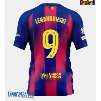 Barcelona Robert Lewandowski #9 Tricou Fotbal Replică 2025-26 Barbati Acasa
